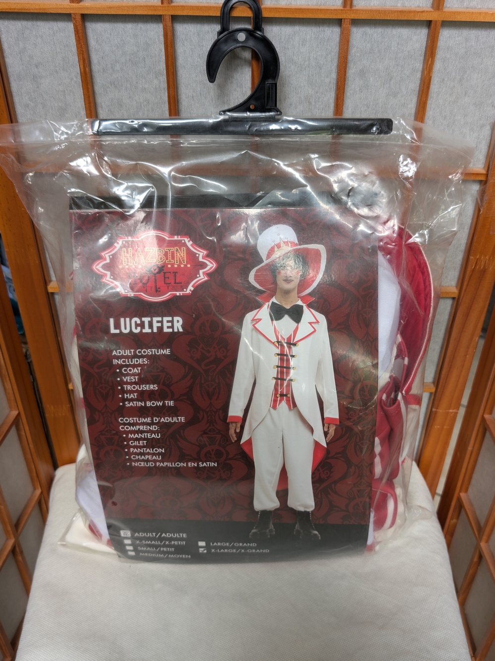 NWT Lucifer Cosplay Costume - Adult XL - Hot Topic - Hellaverse - HAZBIN HOTEL